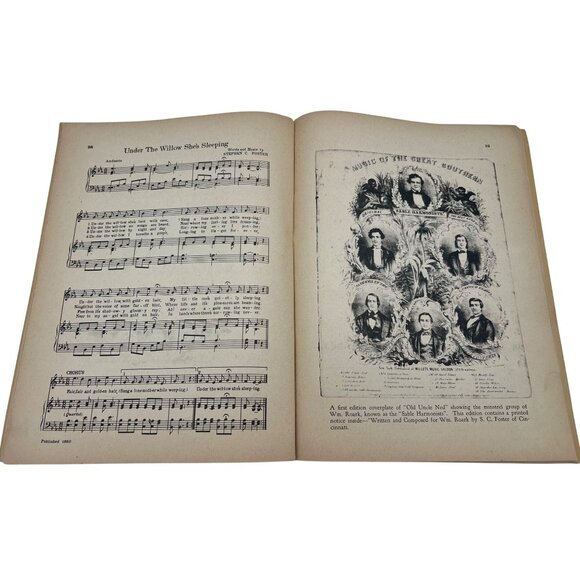 Treasure Chest Of Stephen Foster Songs 1940 Songbook Piano Voice Illustrated - Picture 6 of 8